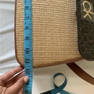 Calvin Klein | Bags | Calvin Klein Straw Backpack | Poshmark